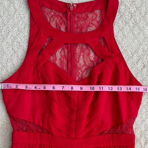 BCBGeneration Formal Goddess Maxi Dress Rouge (Red) Size 6 Formal Prom Wedding - Picture 13 of 15